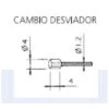 CAMBIO DESVIADOR INOXIDABLE 1.3L 2000mm CAJA 100 CABLES
