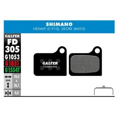 PASTILLA DE FRENO FD-305 GALFER 1 PASTILLA DE FRENO FD-305 GALFER