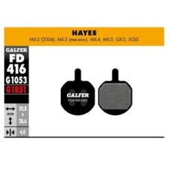 PASTILLA DE FRENO FD-416 GALFER