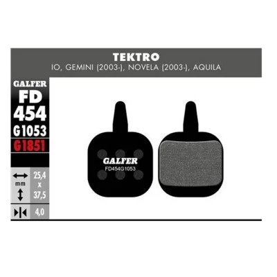 PASTILLA DE FRENO FD-454 GALFER 1 PASTILLA DE FRENO FD-454 GALFER